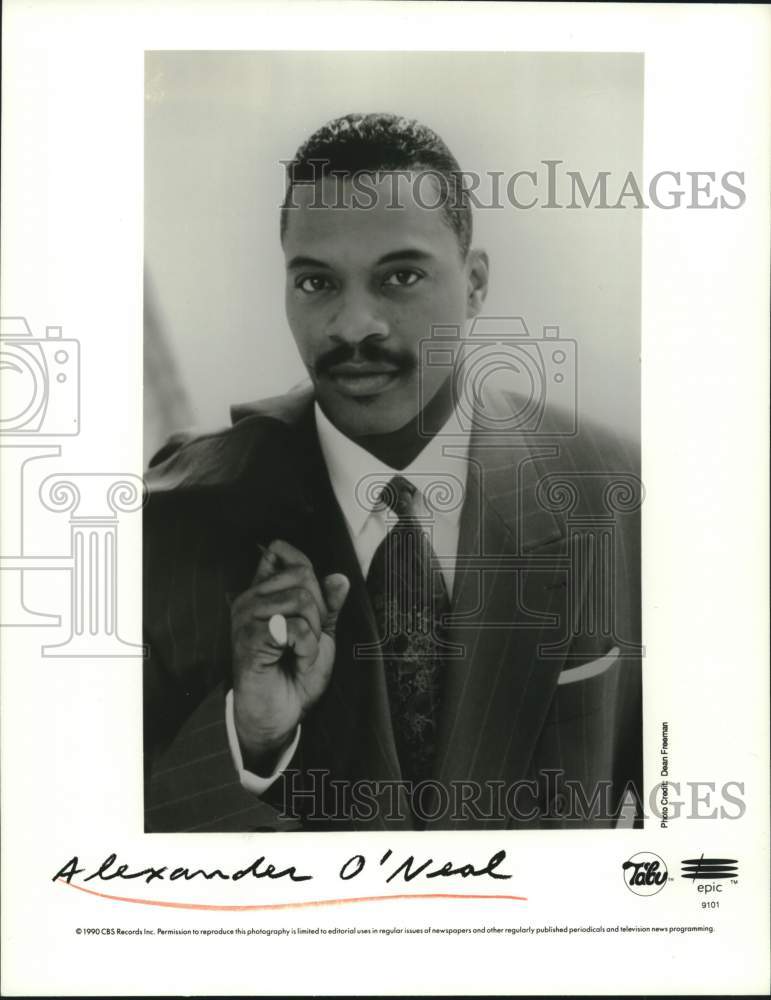 1990 Musician Alexander O'Neal - Historic Images