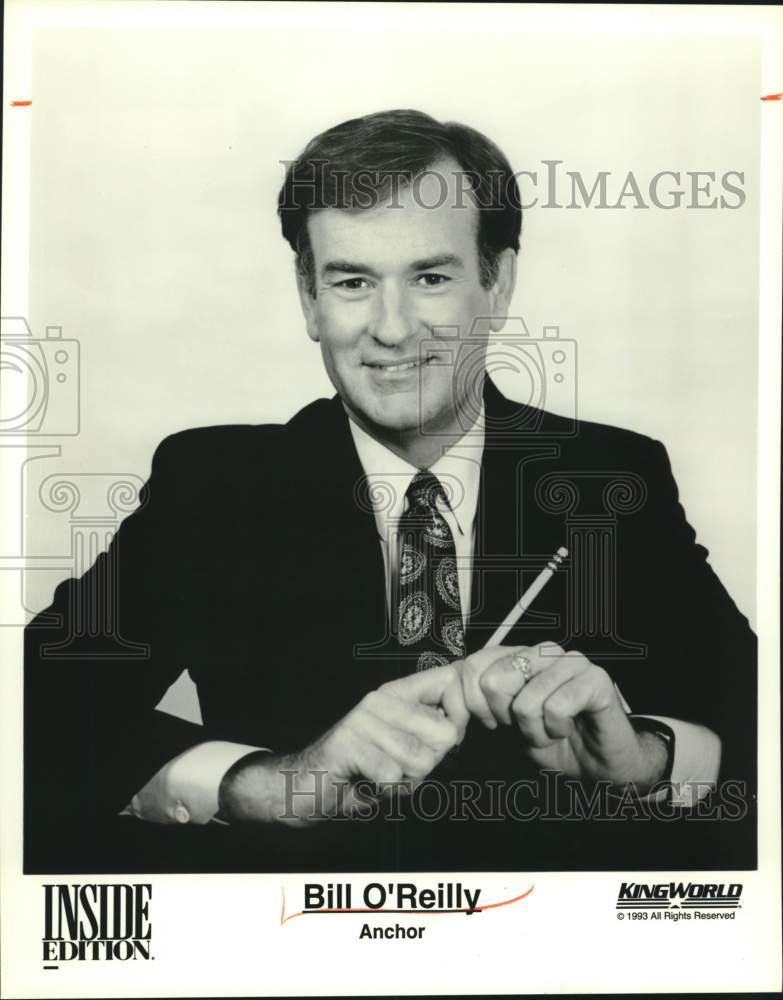 1993 Press Photo Television anchor Bill O&#39;Reilly - Historic Images