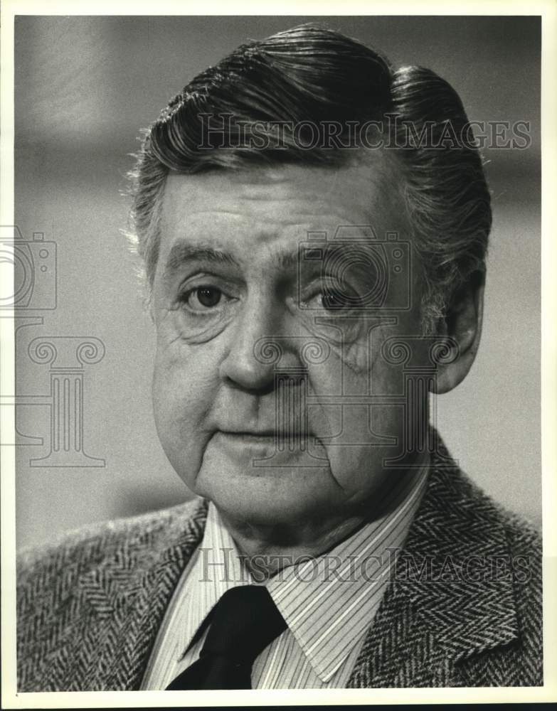 1986 Press Photo Dick O&#39;Neill stars in &quot;Better Days&quot; comedy series - Historic Images