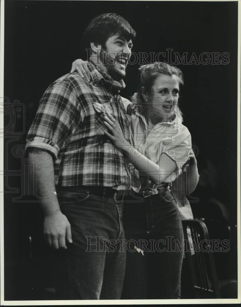 1985 Press Photo Rom Catoldo and Karen Wright - syp02714- Historic Images