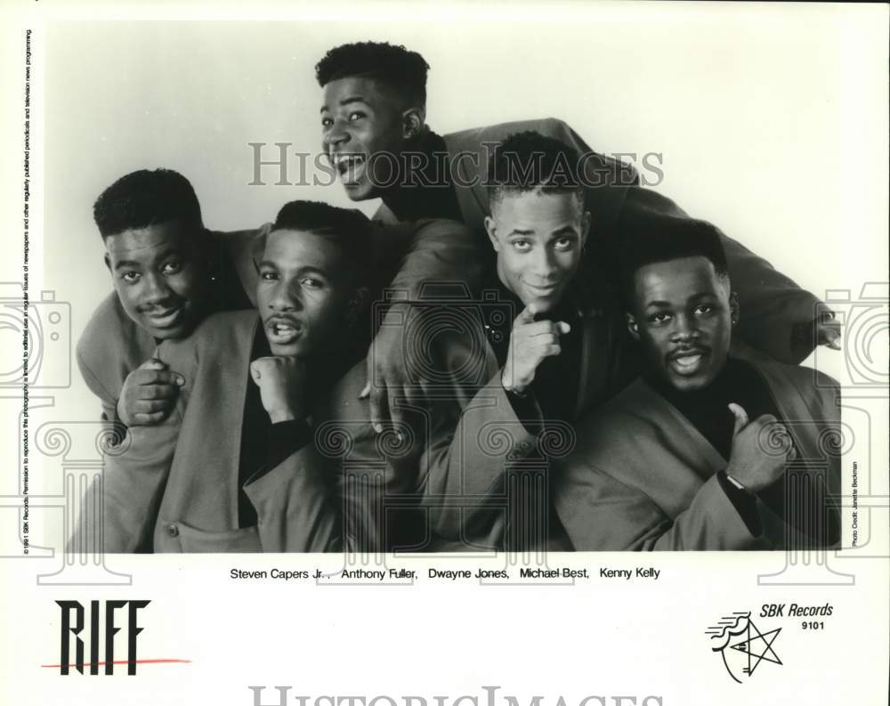 1991 Press Photo Members of the music group "Riff" - Historic Images