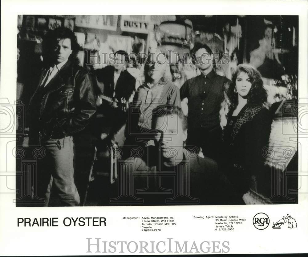 Press Photo Members of the music group Prairie Oyster - Historic Images