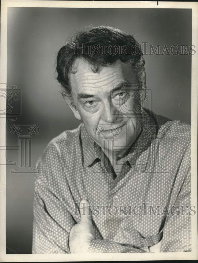 Press Photo Actor John McIntire Stars in "The Virginian" - Historic Images