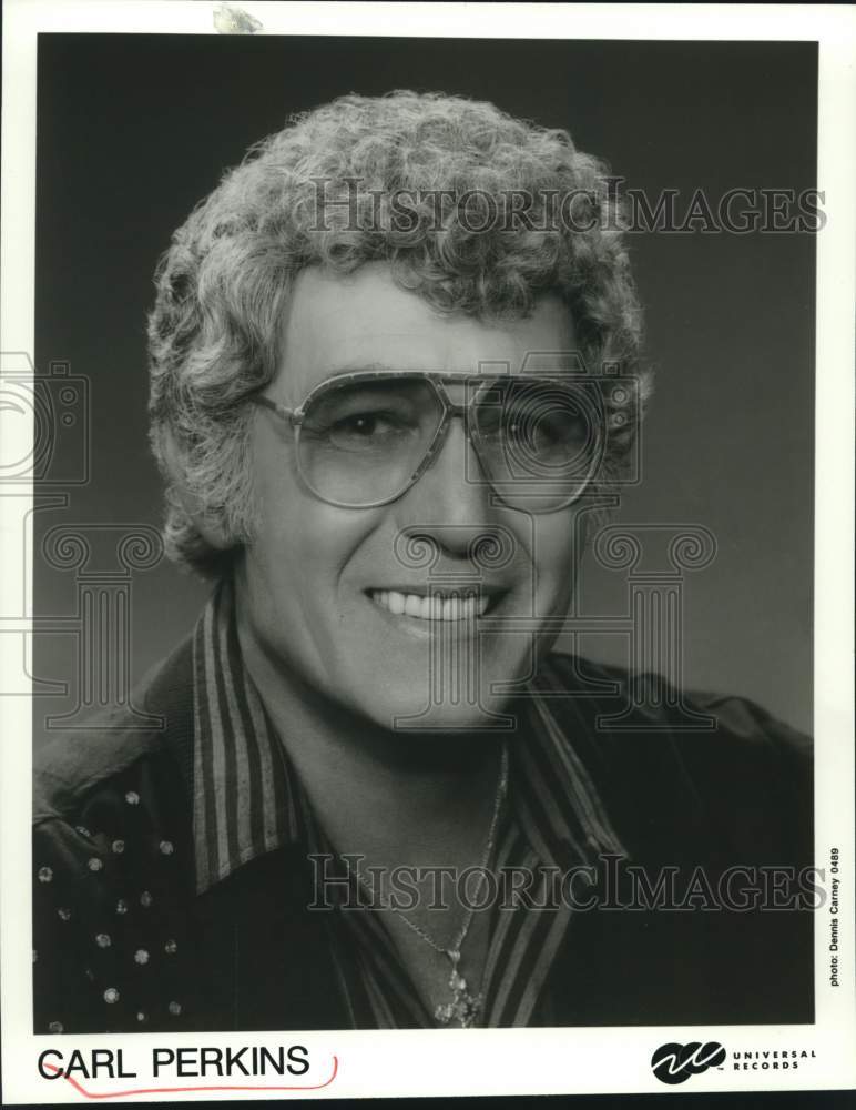 Press Photo Rockabilly Artist Carl Perkins - Historic Images