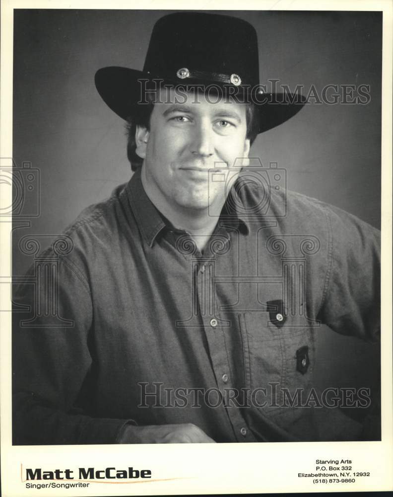 Press Photo Singer/Songwriter Matt McCabe - Historic Images