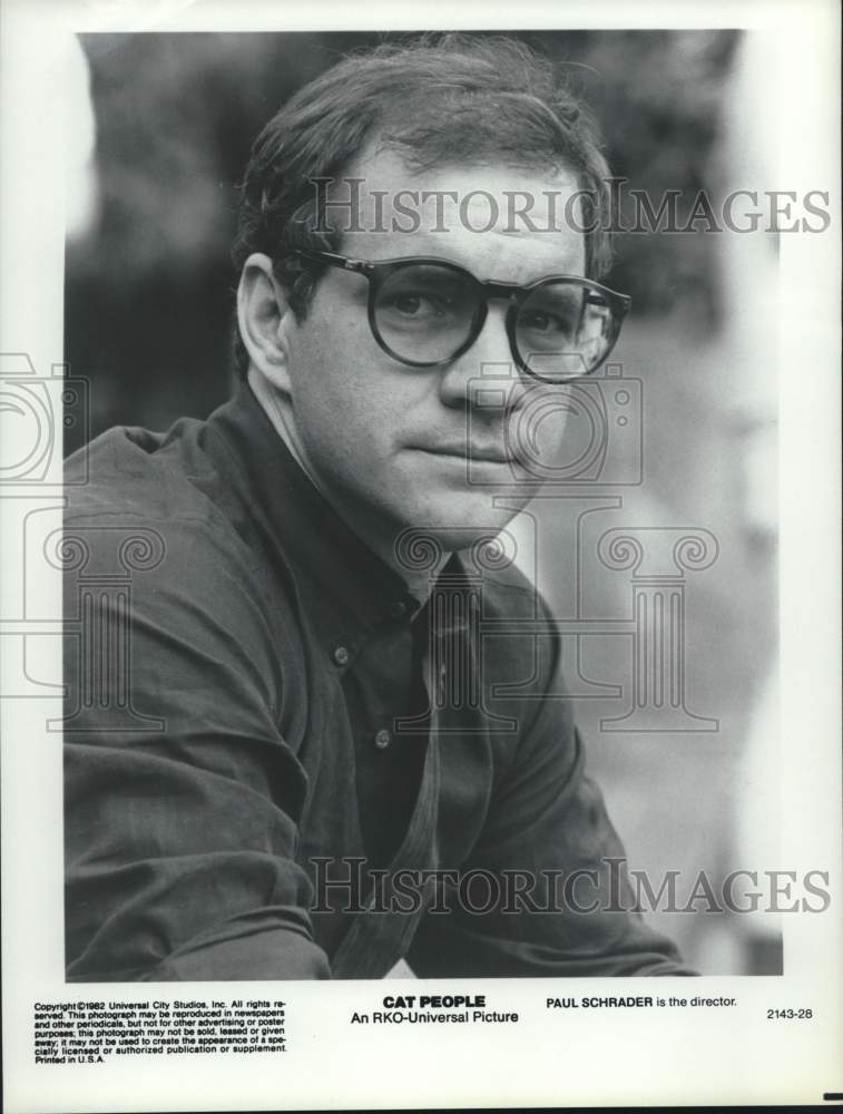 1981 Press Photo Director Paul Schrader of the RKO-Universal Picture &quot;Cat People - Historic Images