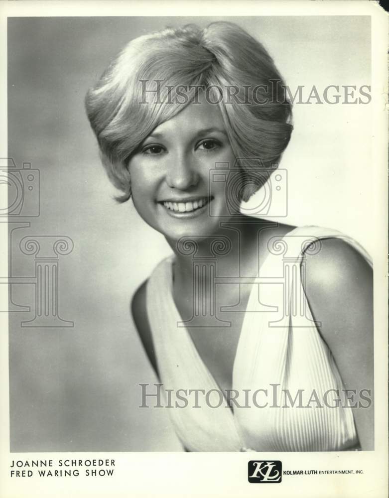 Press Photo Joanne Schroeder of the &quot;Fred Waring Show&quot; - Historic Images