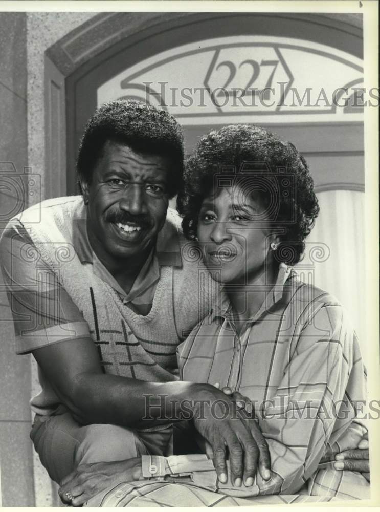 1985 Press Photo Hal Williams, Marla Gibbs Star in New NBC Series "227" - Historic Images