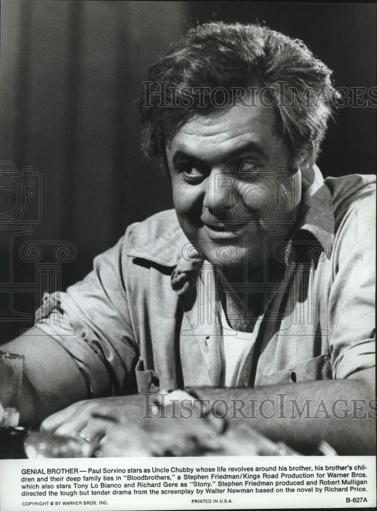 1979 Press Photo Paul Sorvino Stars as Uncle Chubby in &quot;Bloodbrothers&quot; - Historic Images