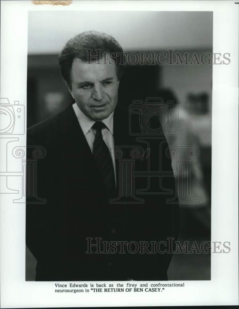 Press Photo Vince Edwards is Back in "The Return of Ben Casey" - Historic Images