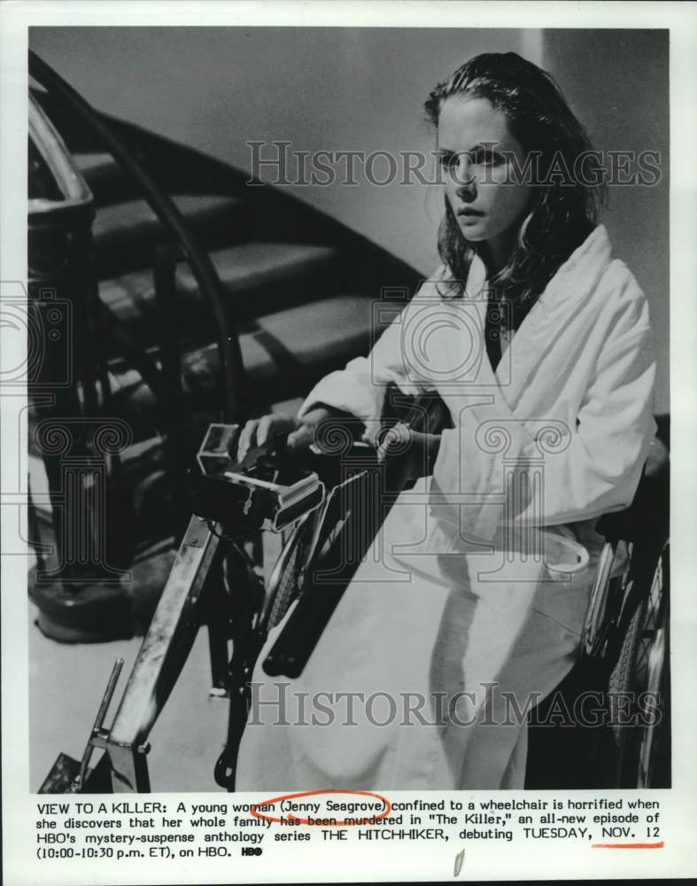 Press Photo Jenny Seagove Stars in &quot;The Killer&quot; Episode of &quot;The Hitchhiker&quot; - Historic Images