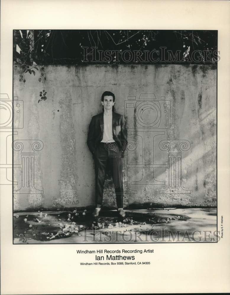 Press Photo Windham Hill Records Recording Artist Ian Matthews - Historic Images