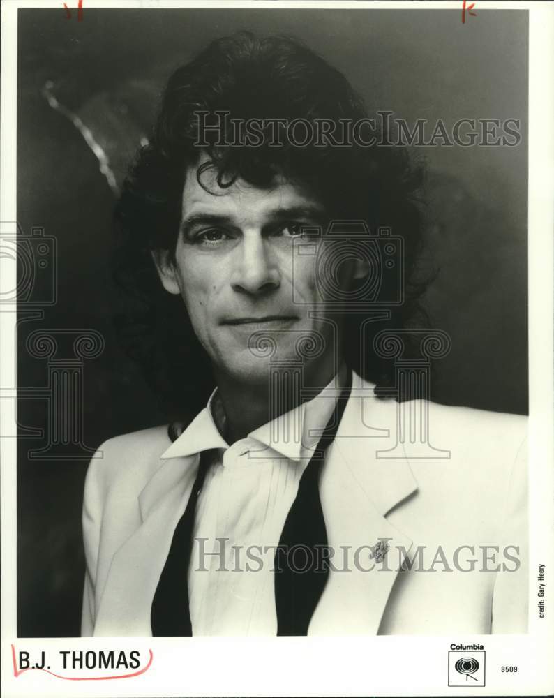 1986 Press Photo Singer B.J. Thomas - Historic Images