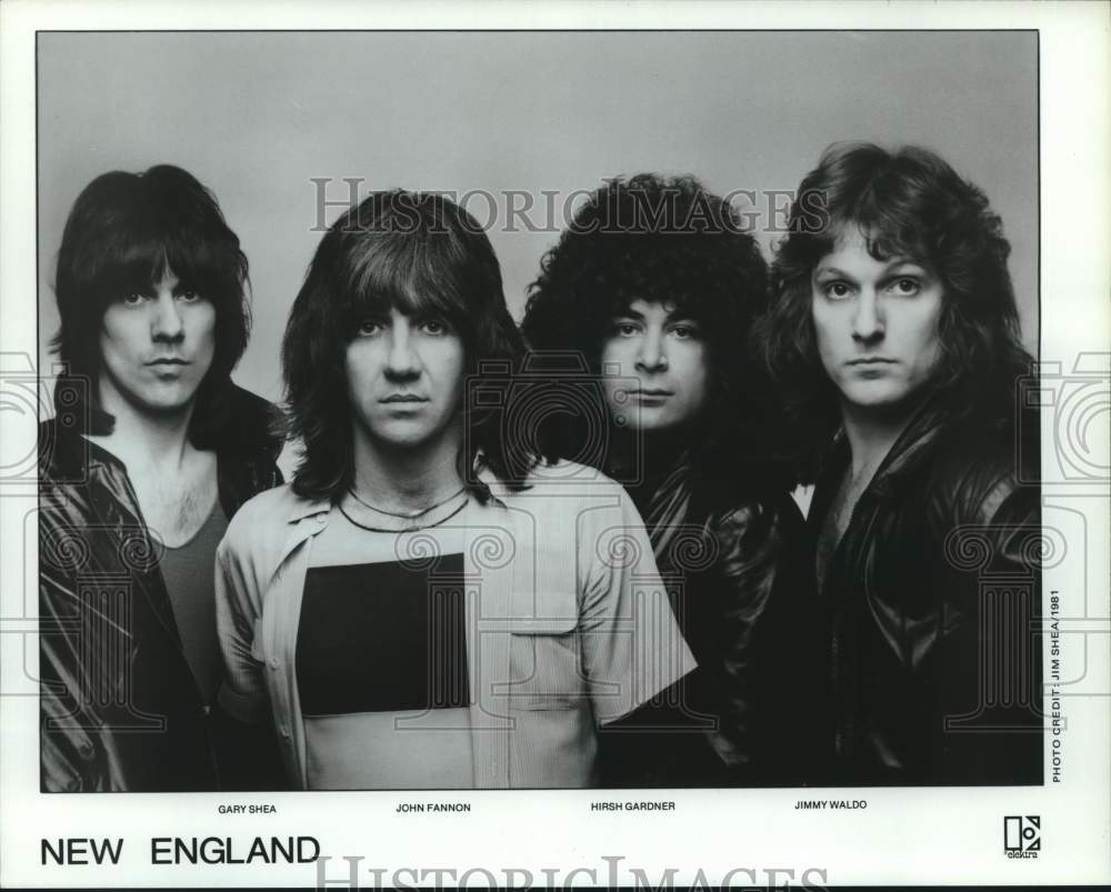 1981 Press Photo Rock Band New England - Historic Images