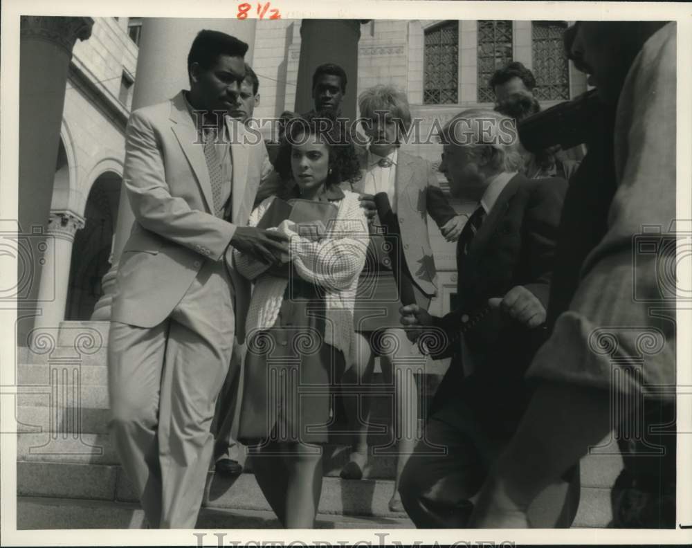 1990 Press Photo Mykel T. Williamson and Jasmine Guy in &quot;A Killer Among Us&quot; - Historic Images