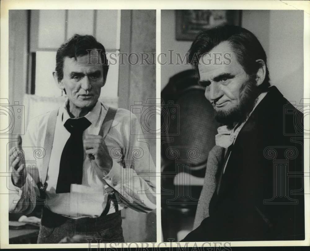 1975 Press Photo Actor Hal Holbrook as Abe Lincoln - Historic Images
