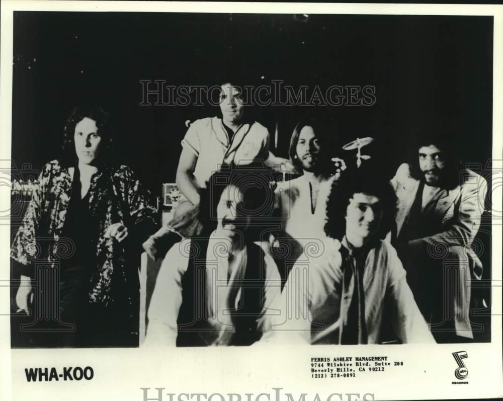 1978 Press Photo Members of the music group Wha-Koo - Historic Images