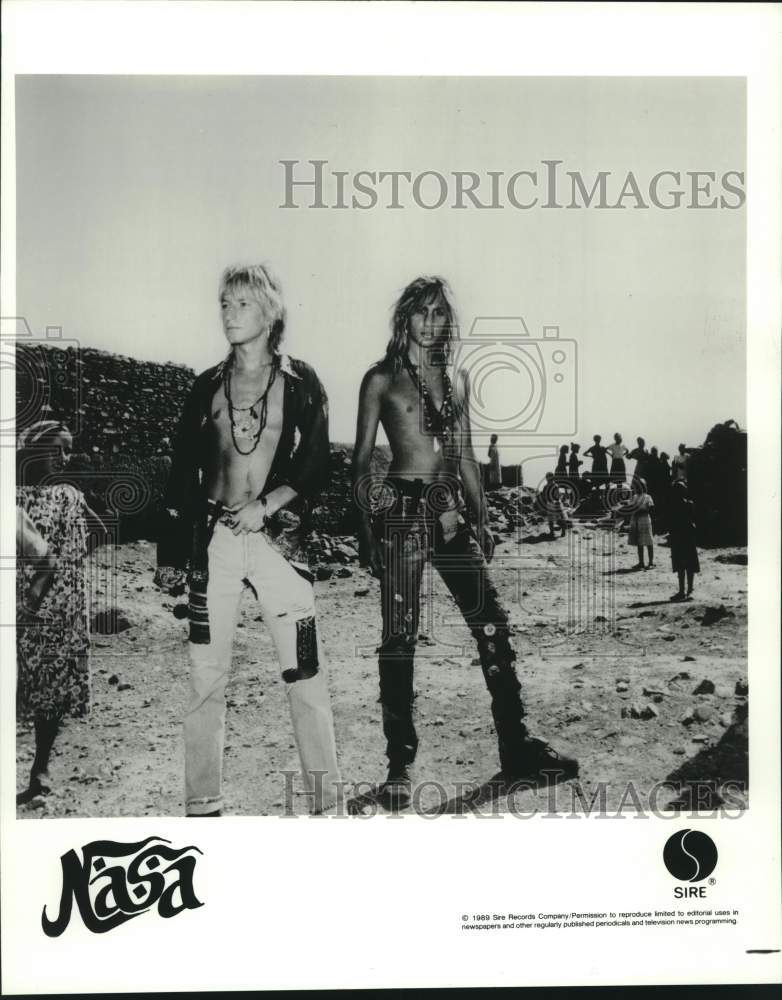 1989 Press Photo Members of the music group Nasa - Historic Images