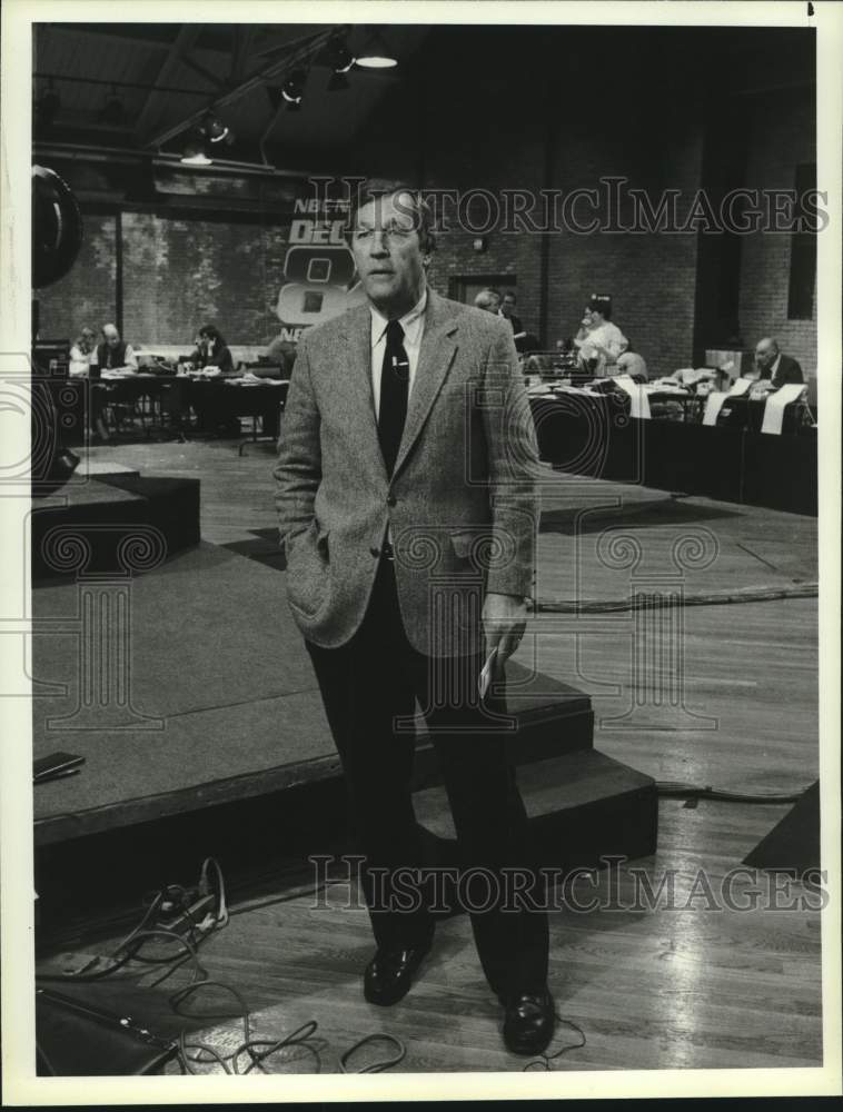 1984 Press Photo NBC News Chief Political Correspondent Roger Mudd - Historic Images