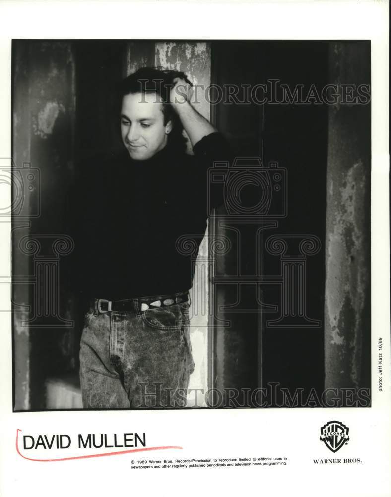 1989 Press Photo Musician David Mullen - Historic Images