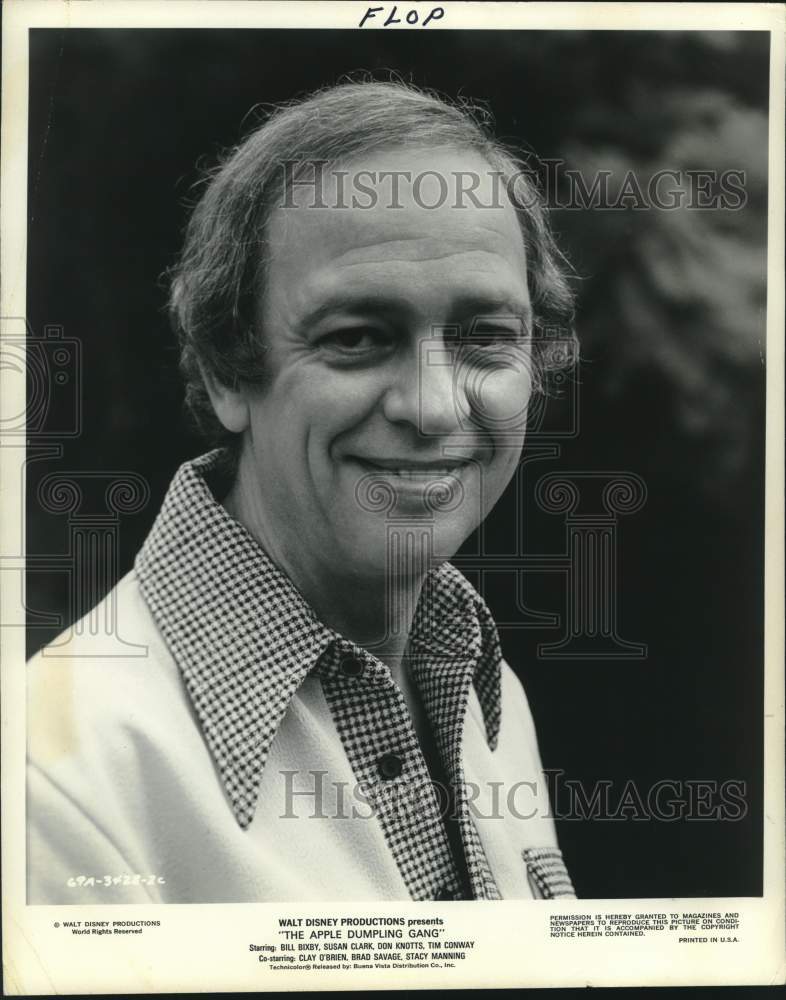 1975 Press Photo Actor Don Knotts in &quot;The Apple Dumpling Gang&quot; - Historic Images