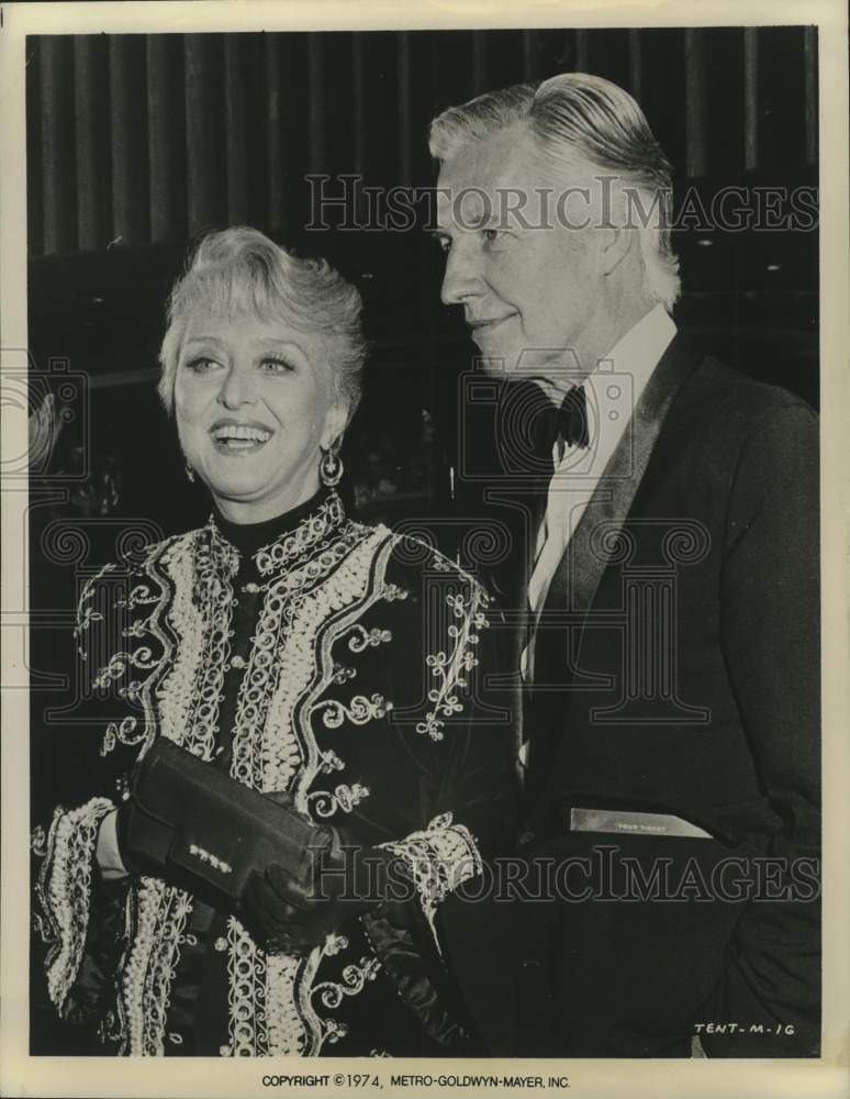 1974 Press Photo Actress Celeste Holm and her actor husband Wesley Addy - Historic Images