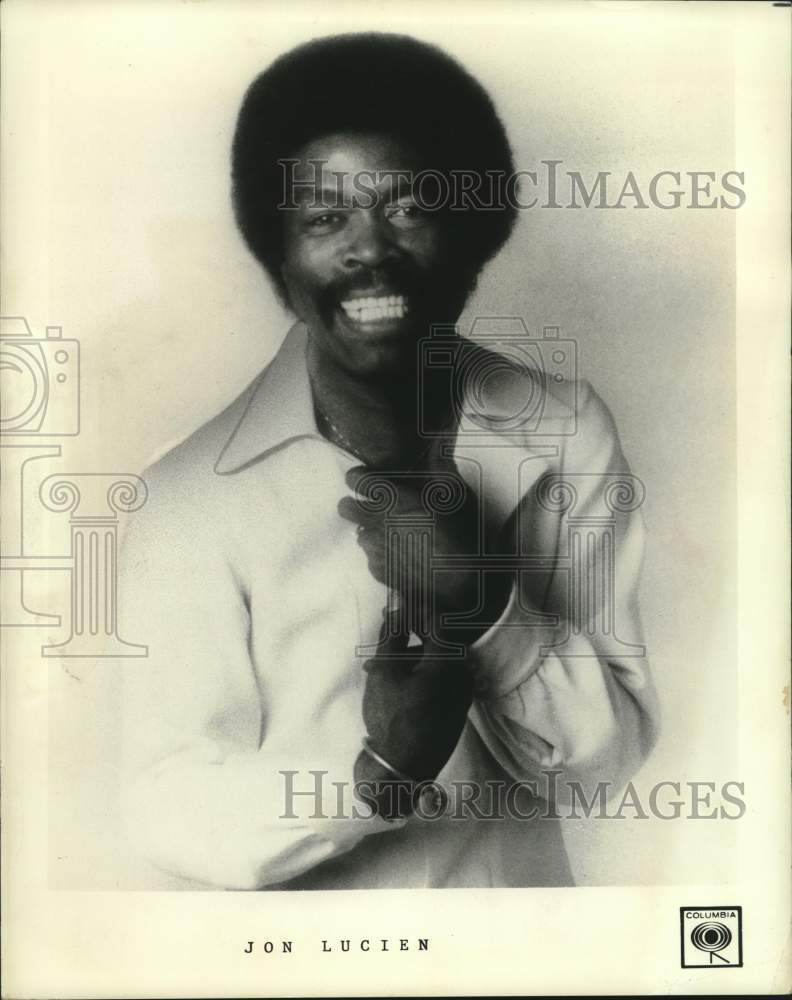 Press Photo Rhythm and Blues Singer Jon Lucien - Historic Images