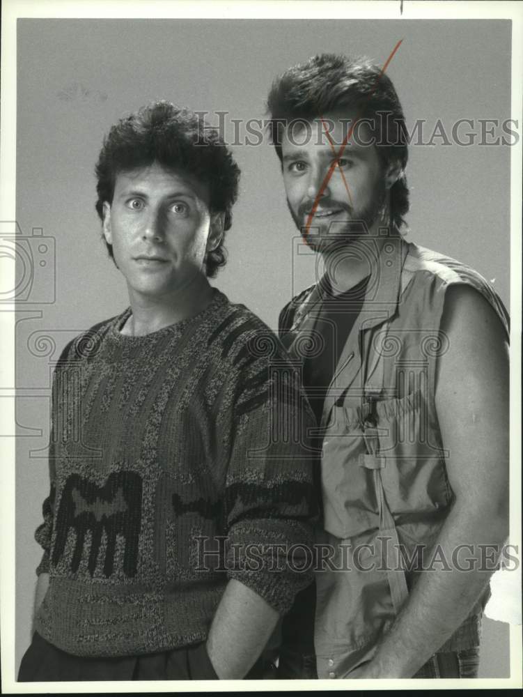 1987 Press Photo Paul Reiser, Greg Evigan Star in New NBC Series &quot;My Two Dads&quot; - Historic Images