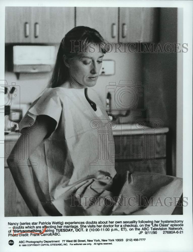 1990 Press Photo Patricia Wettig acts in "thirtysomething" episode - Historic Images