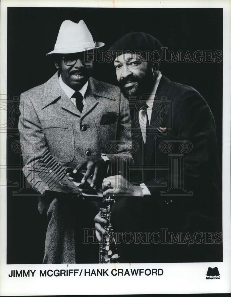 Press Photo Musicians Jimmy McGriff and Hank Crawford - Historic Images