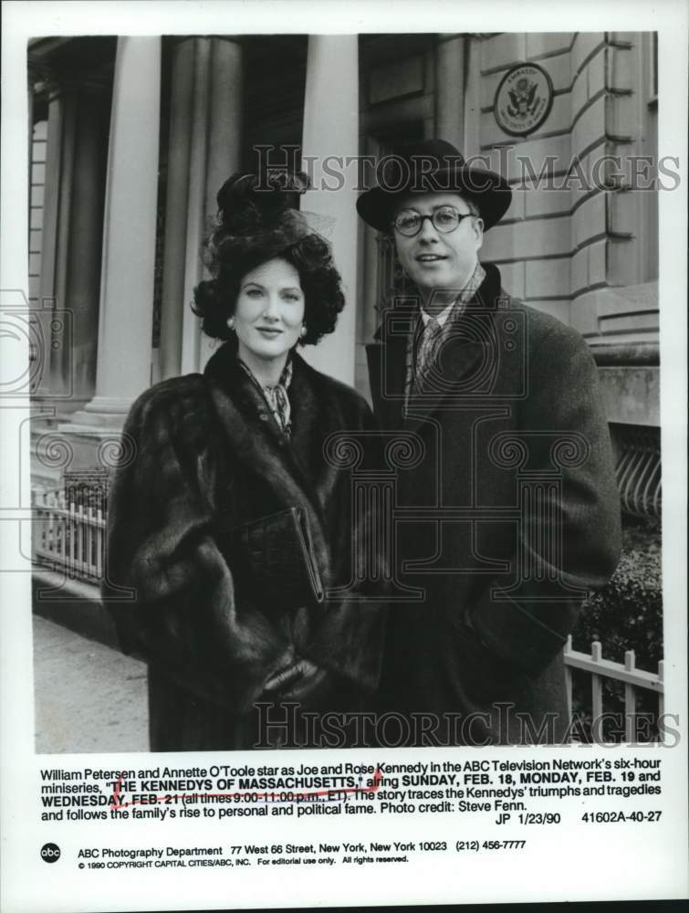 1990 Press Photo William Petersen and Annette O&#39;Toole in miniseries - Historic Images