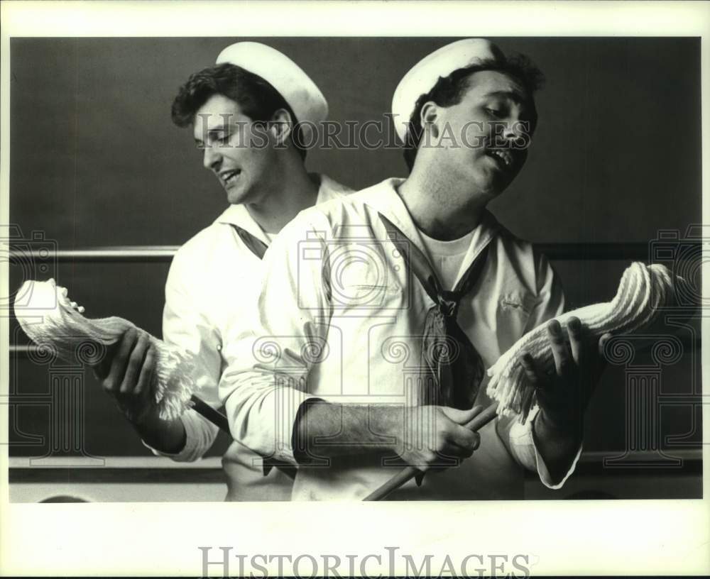 Press Photo Tom French and Fred Houser in Dames at Sea - Historic Images