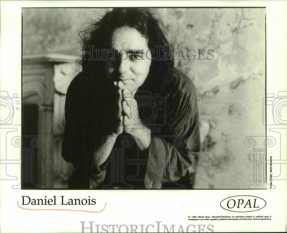 1989 Press Photo Musician Daniel Lanois - Historic Images