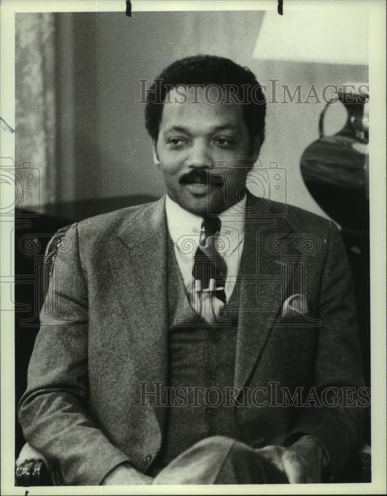 1984 Press Photo Presidential candidate Reverend Jesse Jackson - syp06200- Historic Images