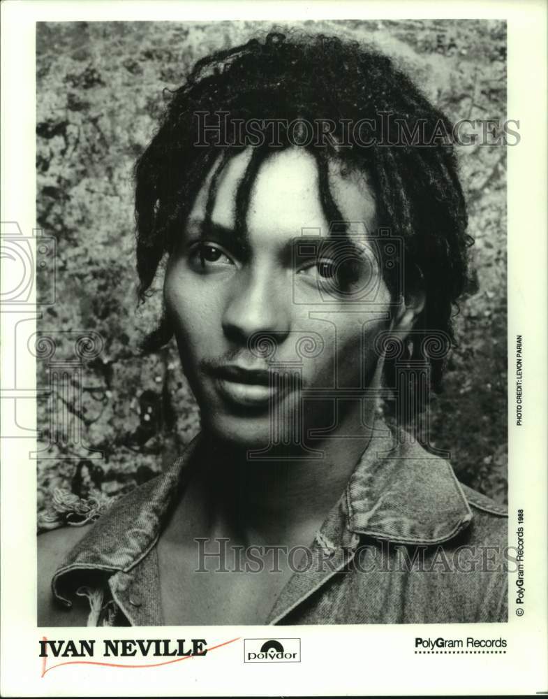 1988 Press Photo Musician Ivan Neville - Historic Images