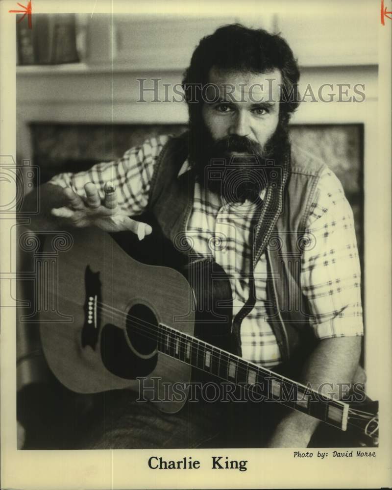 1986 Press Photo Musician Charlie King - Historic Images