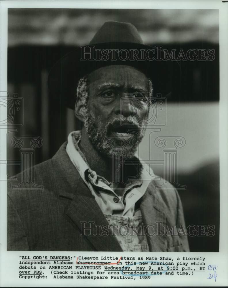 1989 Press Photo Cleavon Little stars in &quot;American Playhouse&quot; - Historic Images