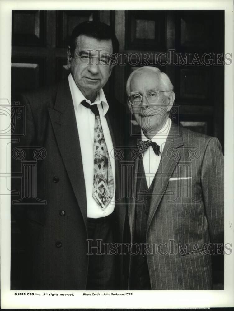 1993 Walter Matthau, Harry Morgan Star in CBS Television Movie - Historic Images