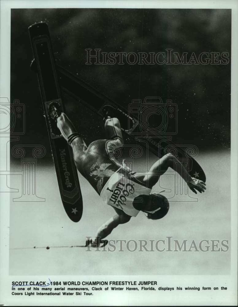 1984 Press Photo Scott Clack, World Champion Freestyle Jumper - syp10450- Historic Images