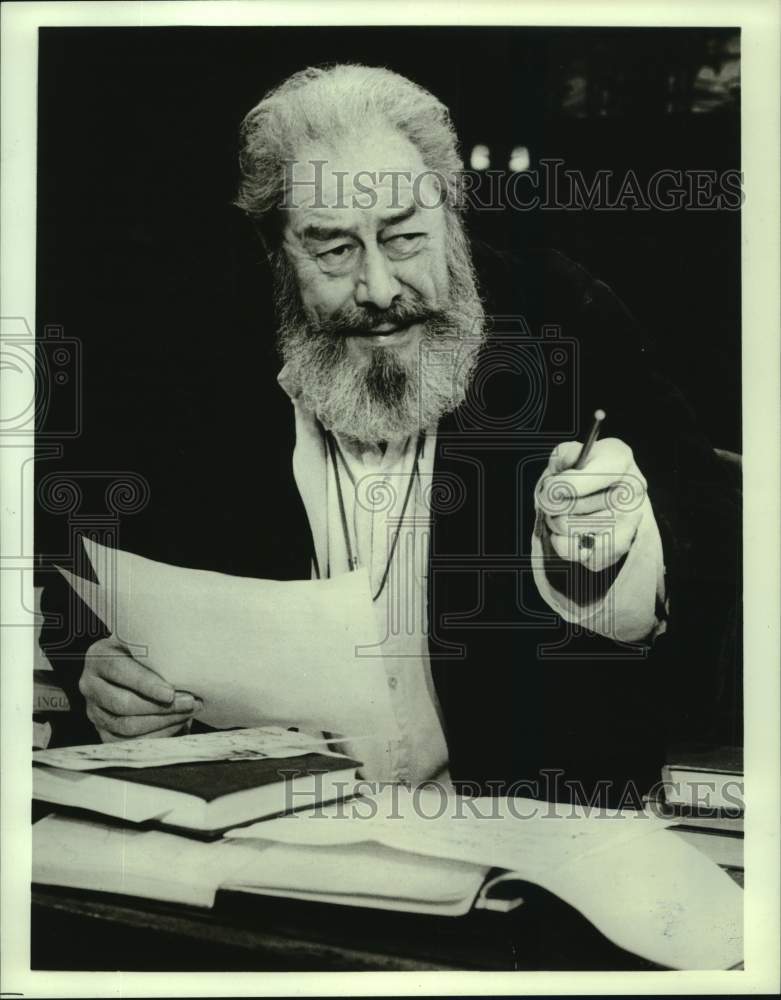 1984 Press Photo Actor Rex Harrison in &quot;Heartbreak House&quot; - syp11224 - Historic Images