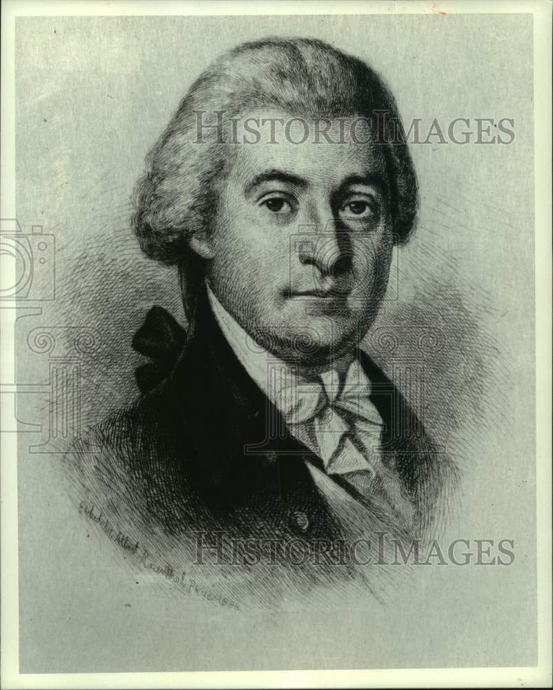 Press Photo Portrait of William Blount in the Historical Society of Pennsylvania - Historic Images