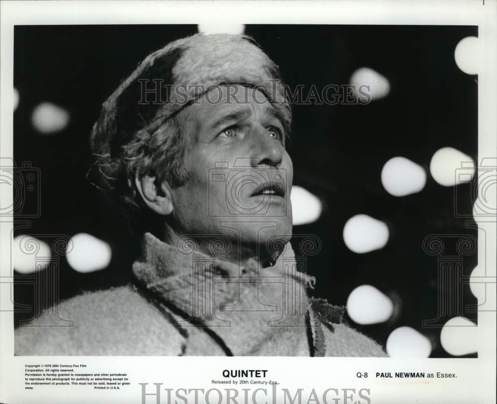 1979 Press Photo Paul Newman, Actor as Essex in "Quintet" - syp24365- Historic Images