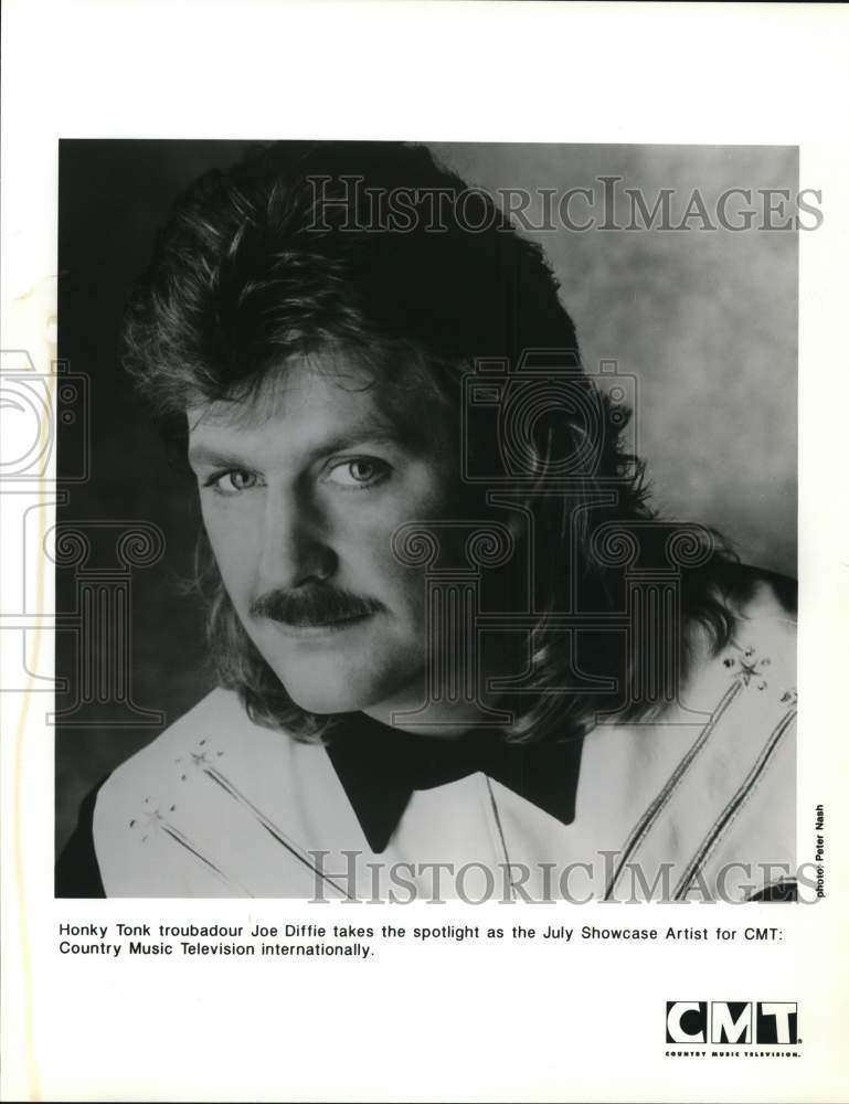 Press Photo Singer Joe Diffie, Country Music Television Showcase Aritst - Historic Images