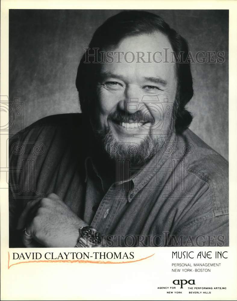 Press Photo David Clayton-Thomas, Singer - syp28363 - Historic Images