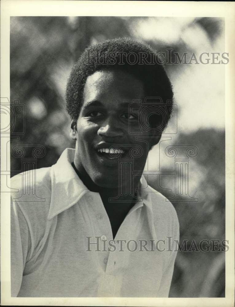 1976 Press Photo O.J. Simpson, Actor and Football Athlete - syp30231 - Historic Images