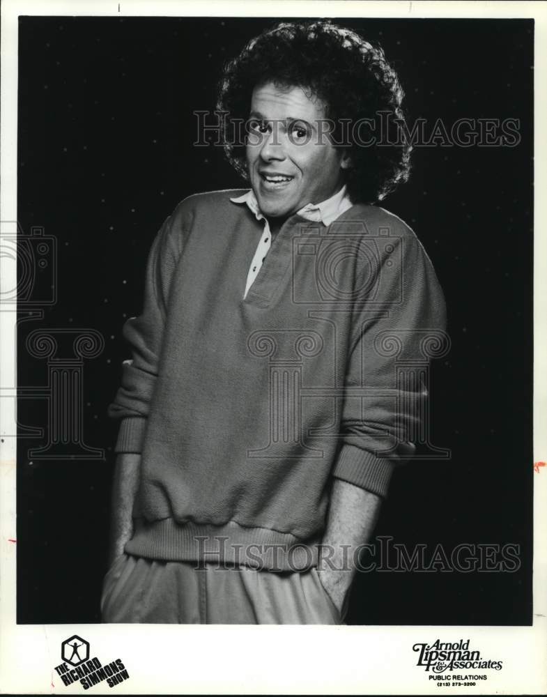 1982 Press Photo Exercise guru Richard Simmons of &quot;The Richard Simmons Show.&quot;- Historic Images