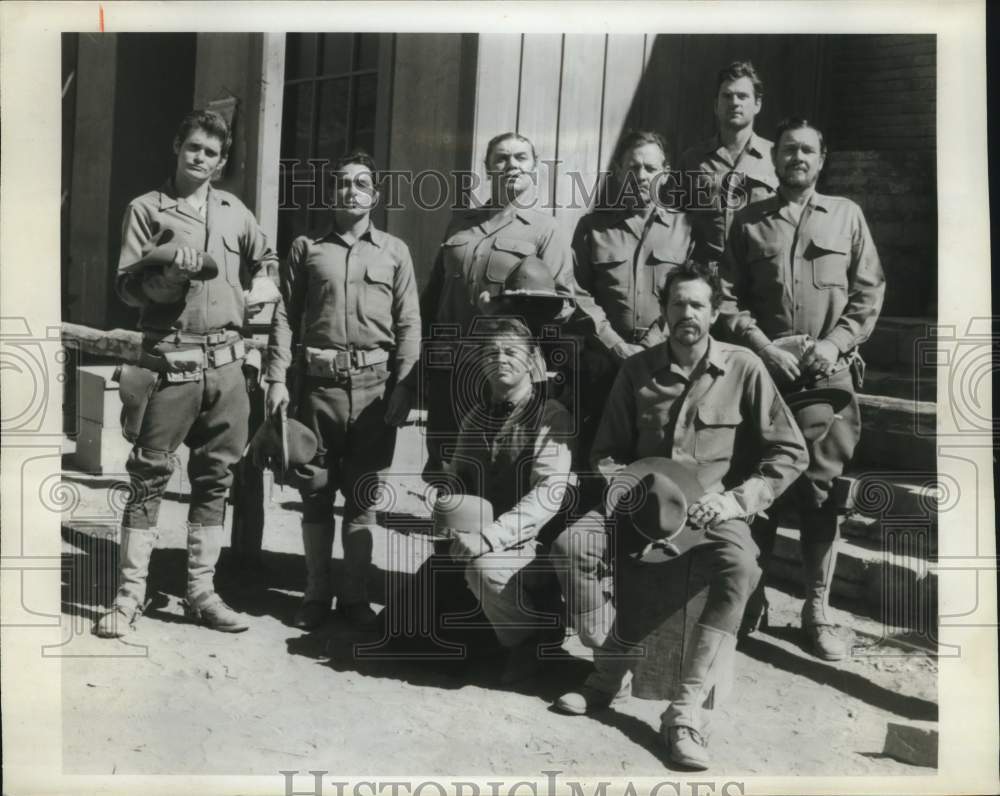 Press Photo Actor Bo Hopkins with co-stars in "The Wild Bunch" Movie - syp30743 - Historic Images