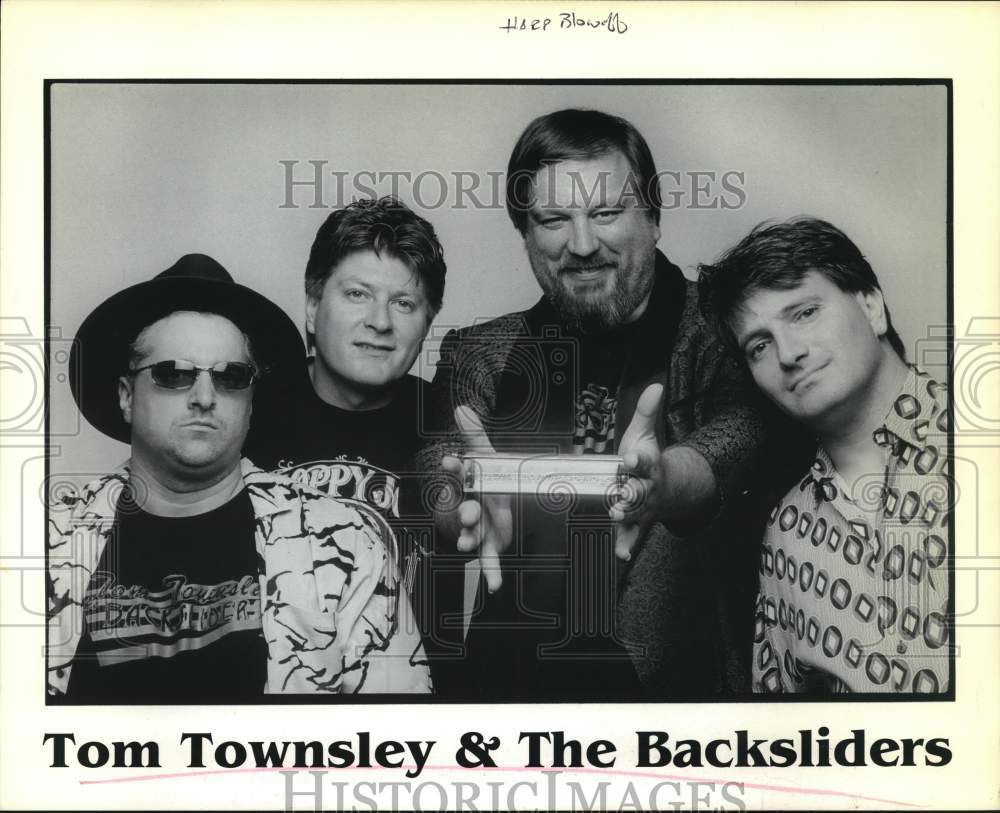 Press Photo Tom Townsley &amp; The Backsliders, Musicians - syp35370 - Historic Images