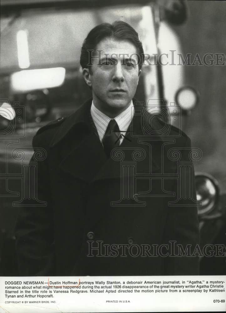 1992 Press Photo Actor Dustin Hoffman Starring in &quot;Agatha&quot; Movie - syp41400 - Historic Images