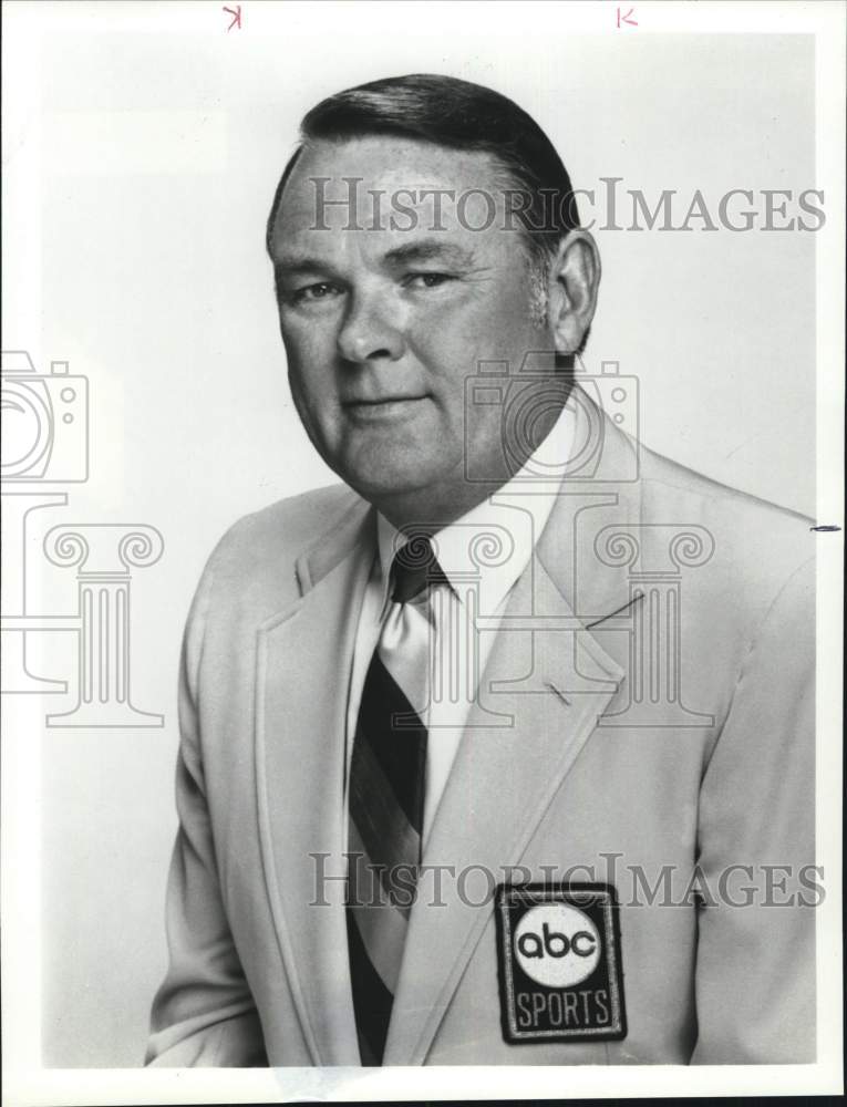 1990 Press Photo ABC Sportscaster Keith Jackson- Historic Images